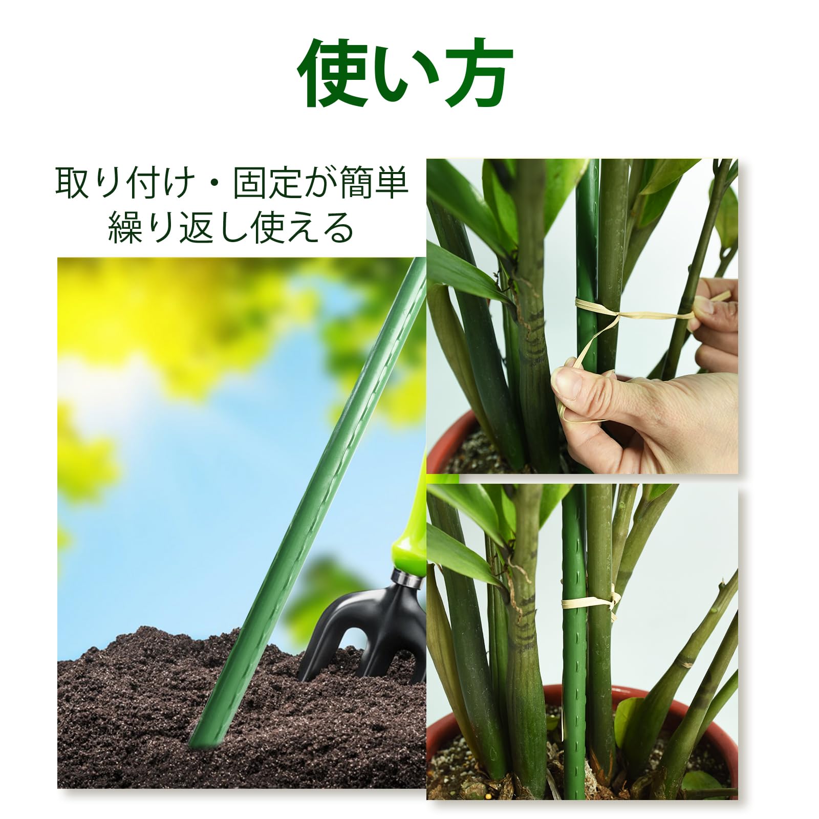 Amazon | Sprigra 支柱 園芸60cm 10本セット 鋼管製支柱直径8mm